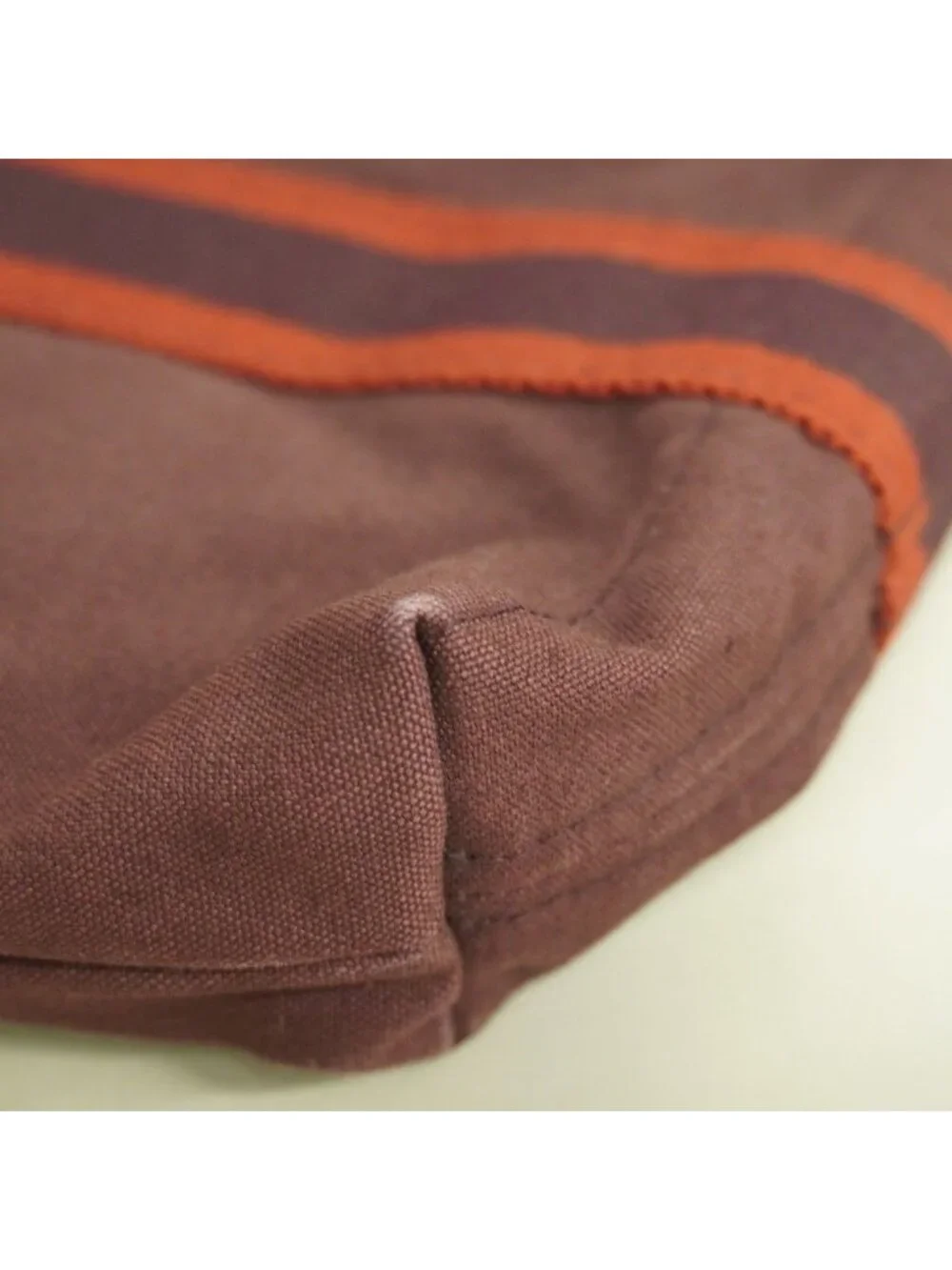 Hermes Tote Fourre Tout Cabas Canvas Bordeaux